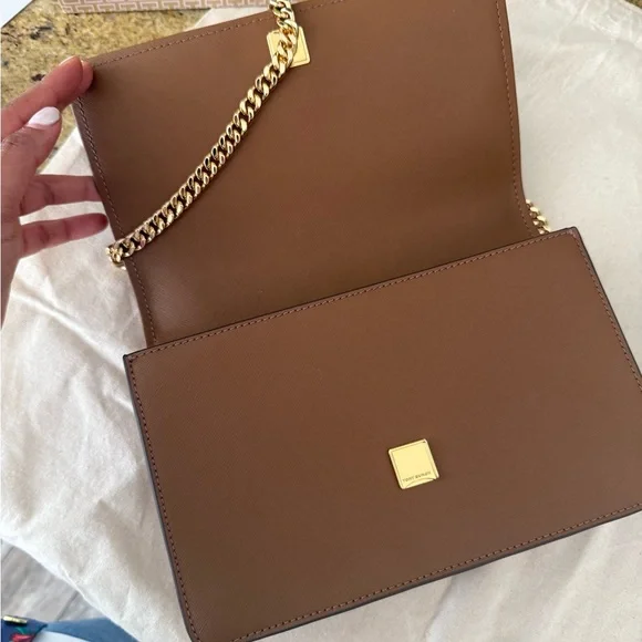 New Tory Burch Emerson Flap Adjustable Shoulder Bag moose - Picture 12 of 13